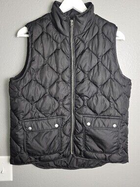 Thread & Supply Black Quilted Vest Size Small